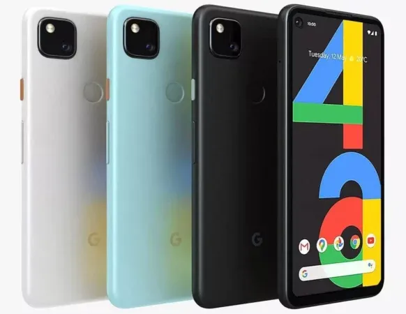 Teléfonos Google Pixel 4a.