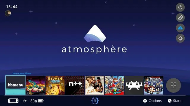 Atmosphère, una plataforma para ejecutar homebrew en Switch.