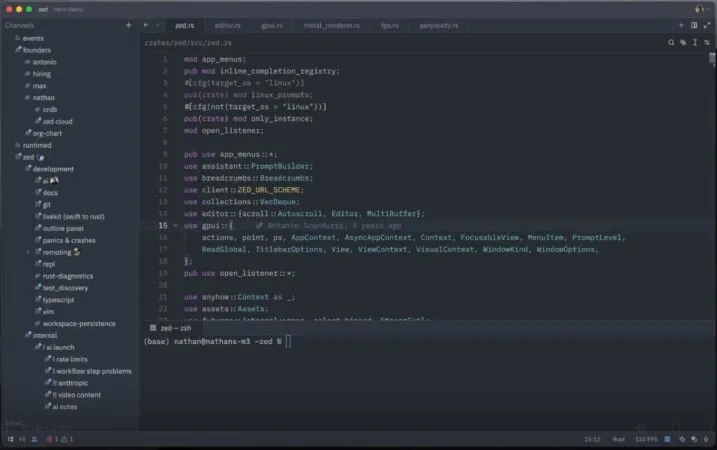 zed un editor de código con IA.